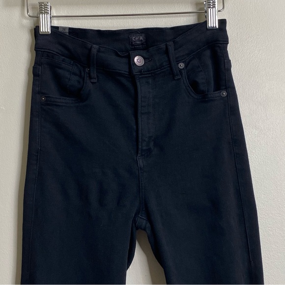 Citizens Of Humanity Carlie High Rise Skinny Jean In Black Oak Wash Size 26 - Picture 4 of 16